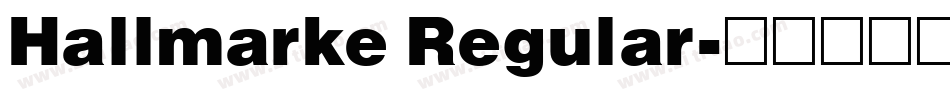 Hallmarke Regular字体转换